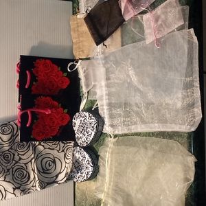 Brighton Jewelery Tins, Mesh Bags Lot 18 pcs